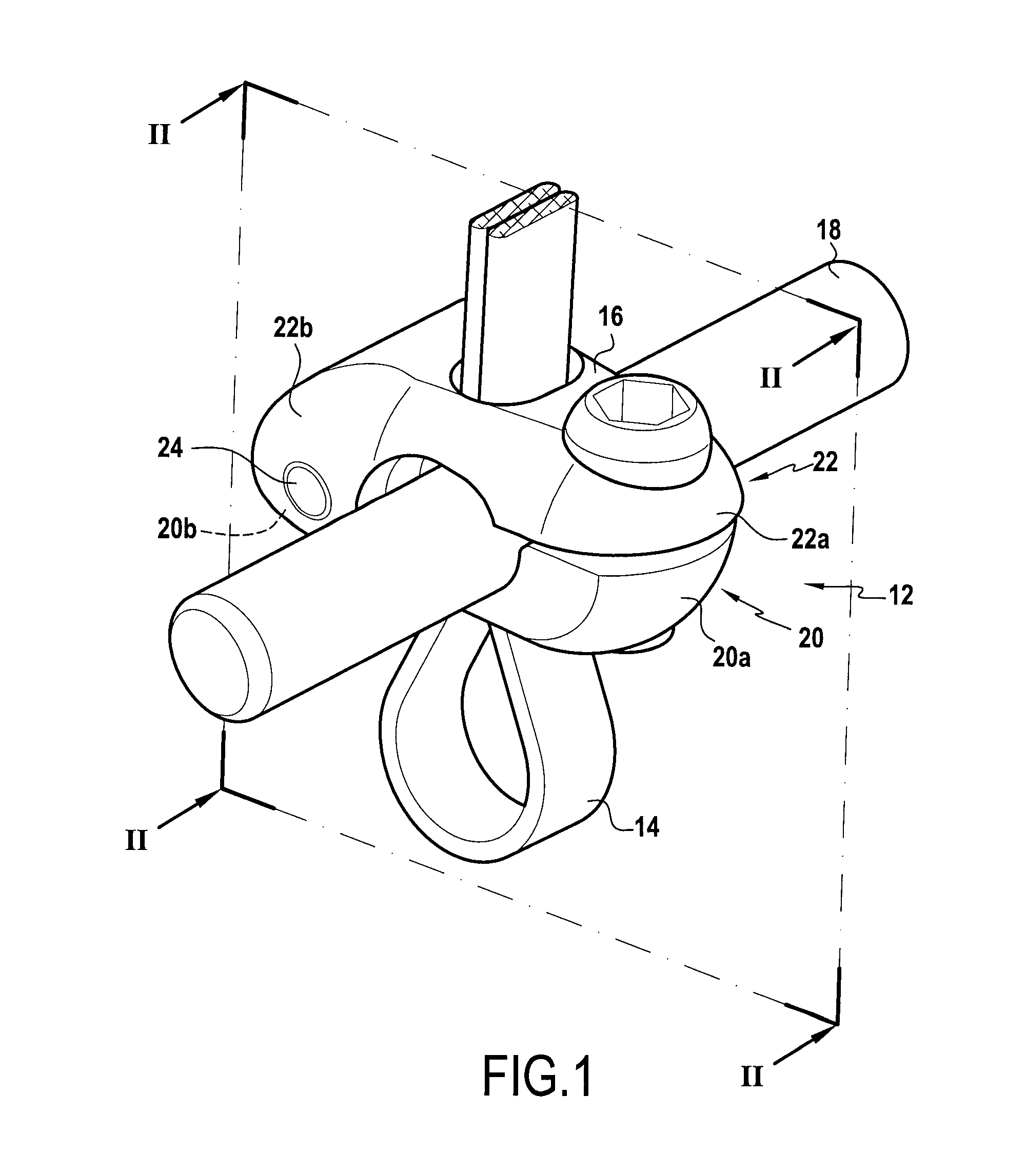 Fixing devices and stabilization systems using said fixing devices