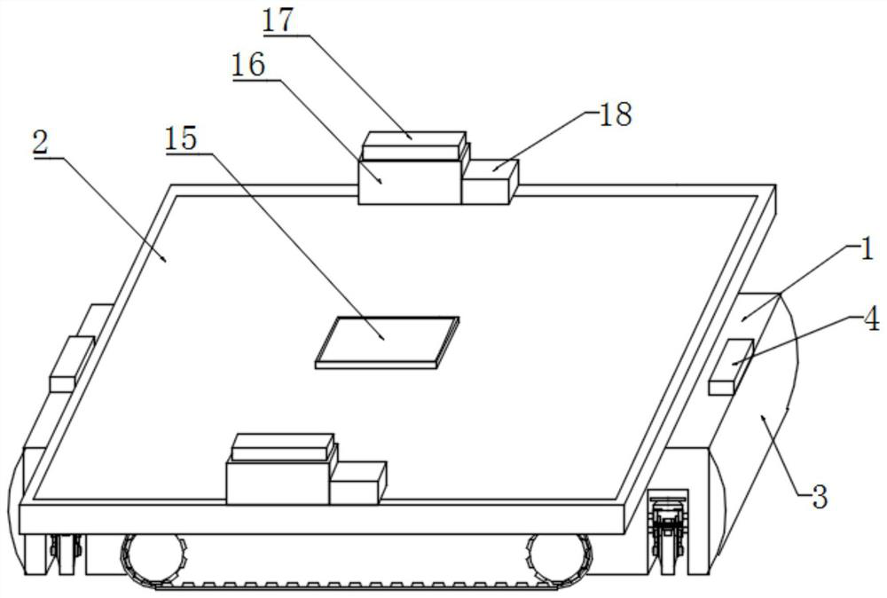 Latent jacking type AGV (Automatic Guided Vehicle) trolley