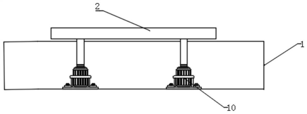 Latent jacking type AGV (Automatic Guided Vehicle) trolley