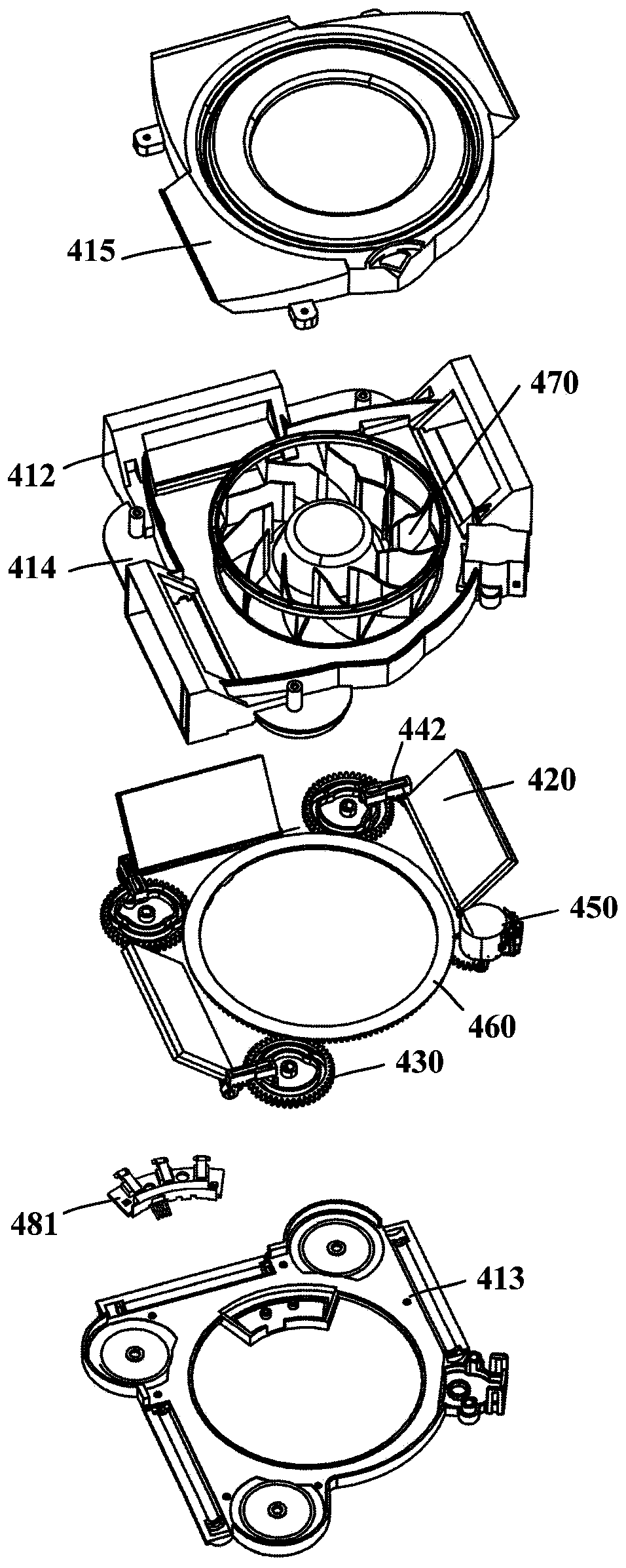 Split air supply device and refrigerator