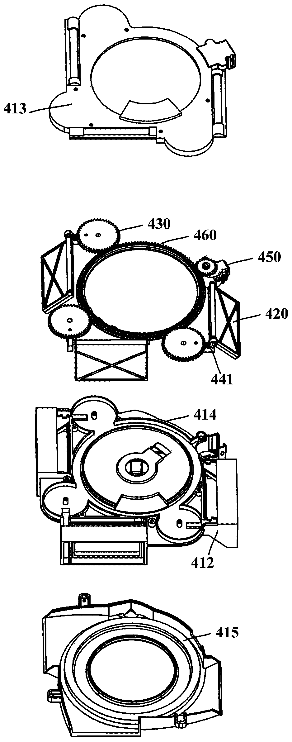 Split air supply device and refrigerator