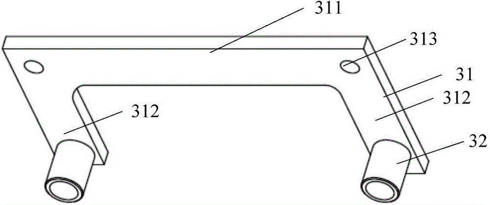 Door drive mechanism installation device of passenger train and passenger train