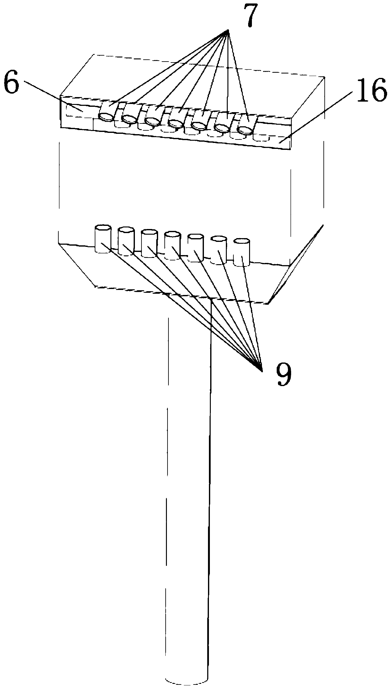 Water return tank used for cooling water of die on periphery of die-casting machine