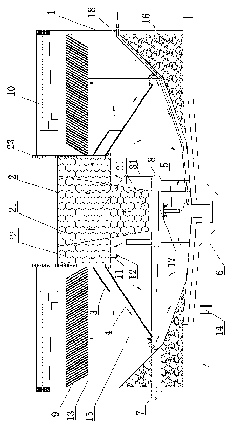 Clarification tank with submersible reflux pump composite micro-vortex reaction process