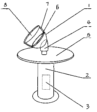 Solar light emitting diode (LED) garden lamp