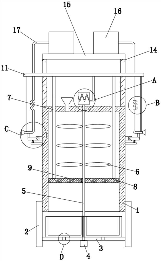 Raw material pretreatment device for manufacturing of special medicament materials for environmental pollution treatment