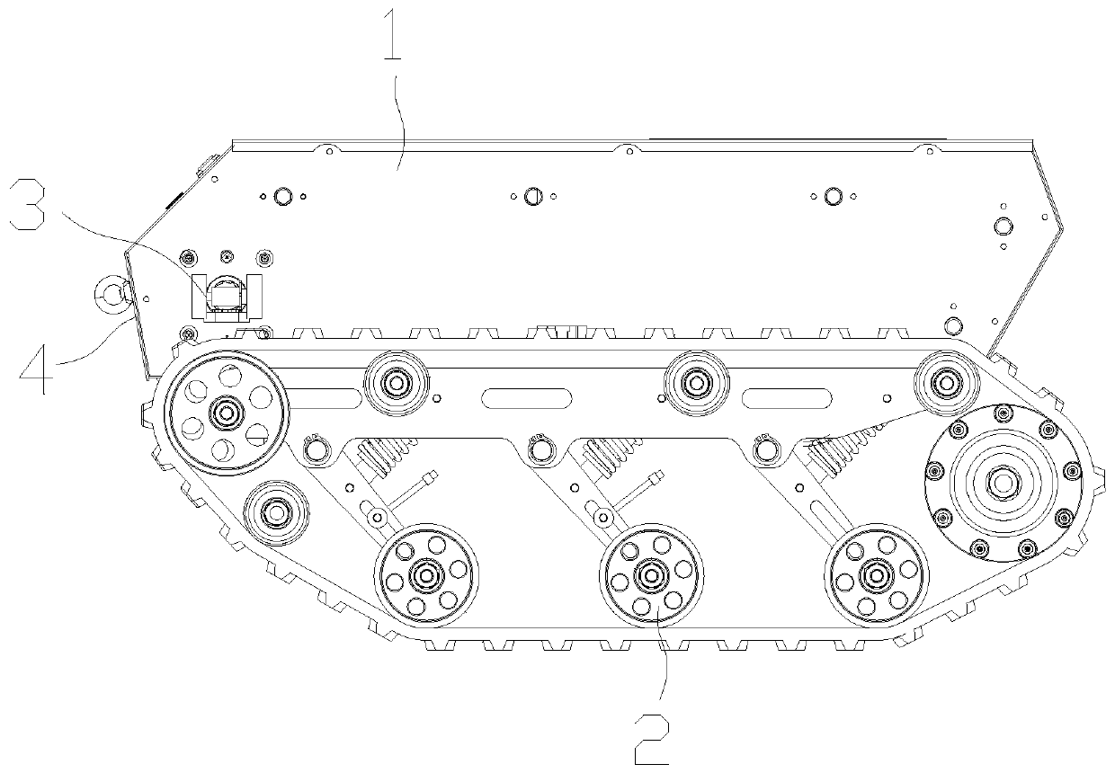 Suspension height adaptive specialized robot suitable for severe environment and operating method