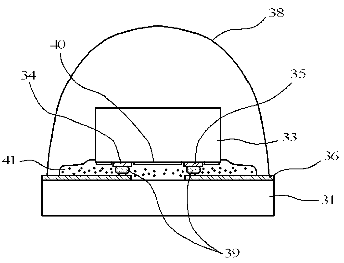 Light-reflective anisotropic conductive adhesive and light-emitting device