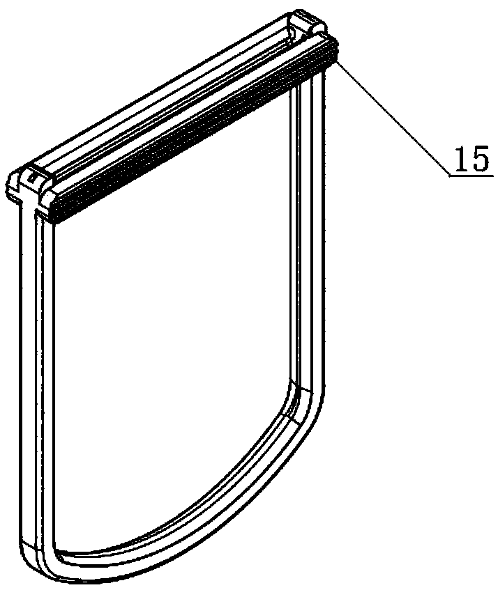 Flashboard periphery sealed knife gate valve