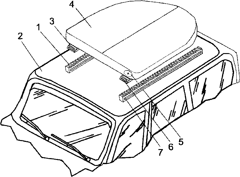 Sliding automobile luggage rack/case