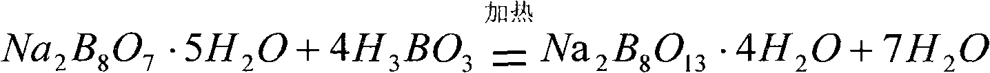 Method for preparing disodium octaborate tetrahydrate