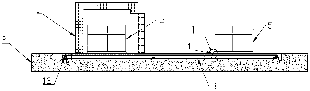 Material box in-out system for collection point