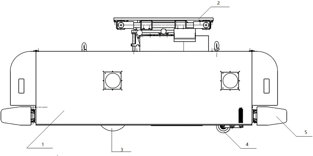 Automatic guiding vehicle with lifting mechanism