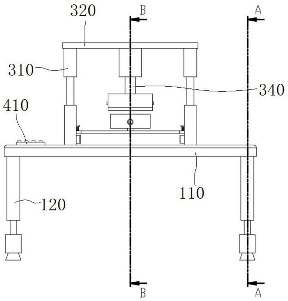 Hot pressing and cooling forming device for VR helmet manufacturing