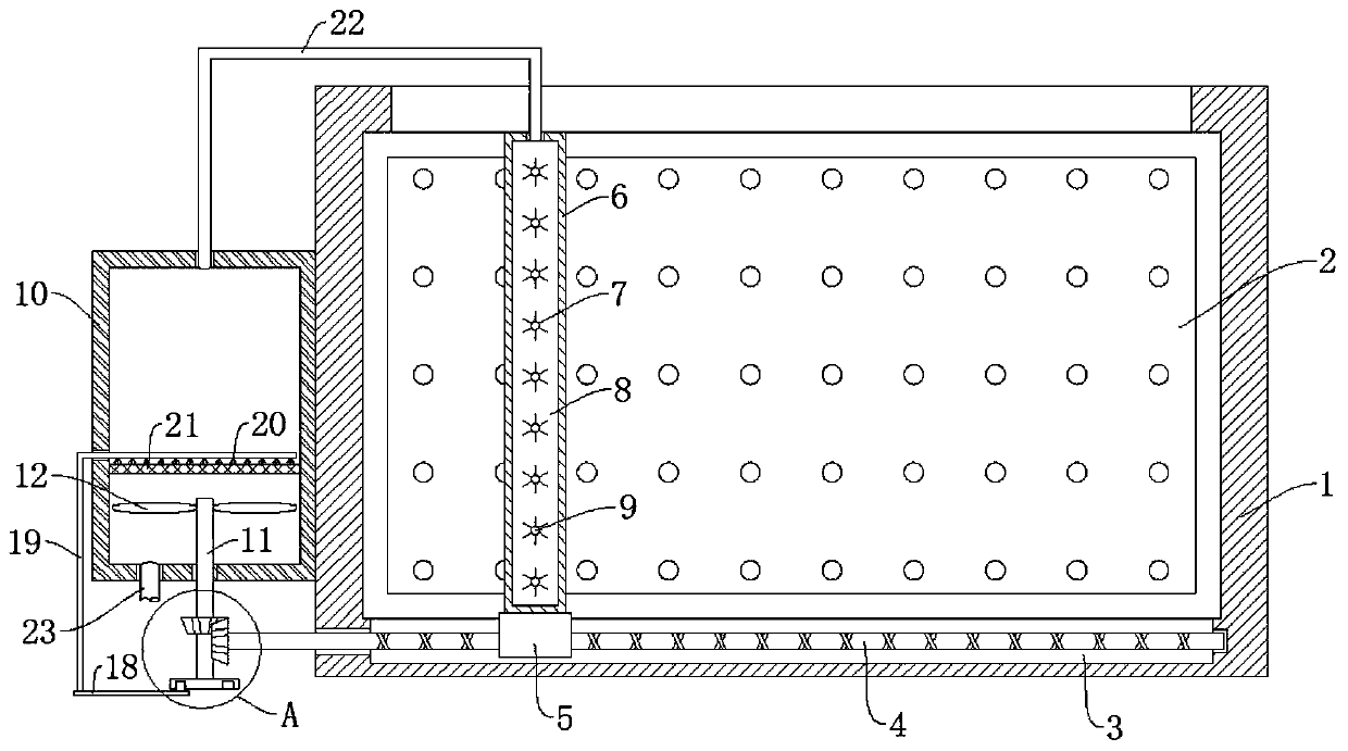 Filtering assembly of artificial intelligence central dehumidification system