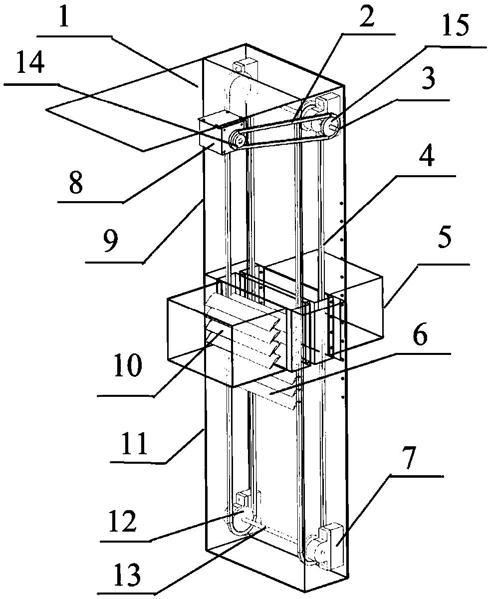 Circulating type movable and stationary blade interference wake generating device