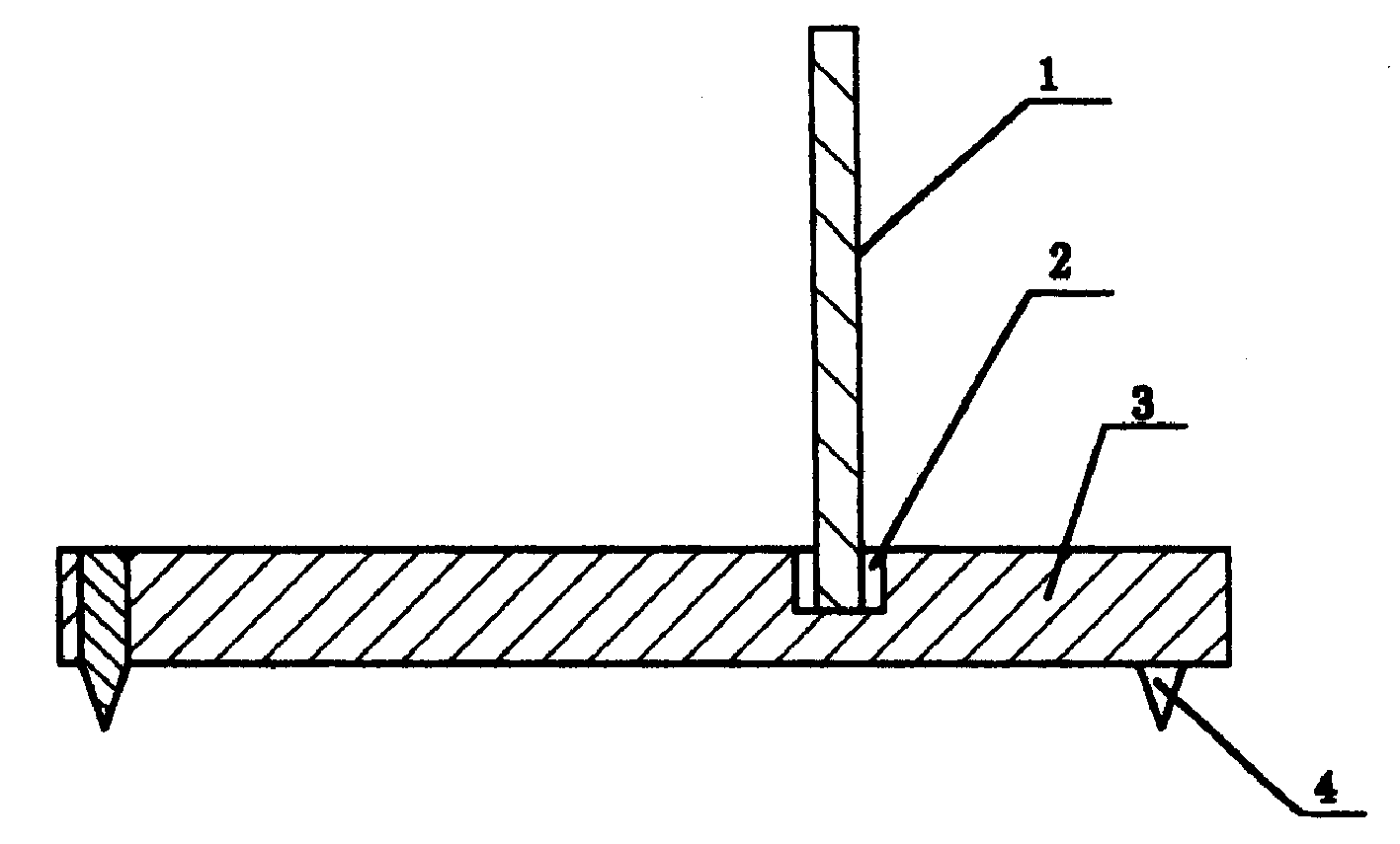 Anti-falling reflected image easily-available optical lever