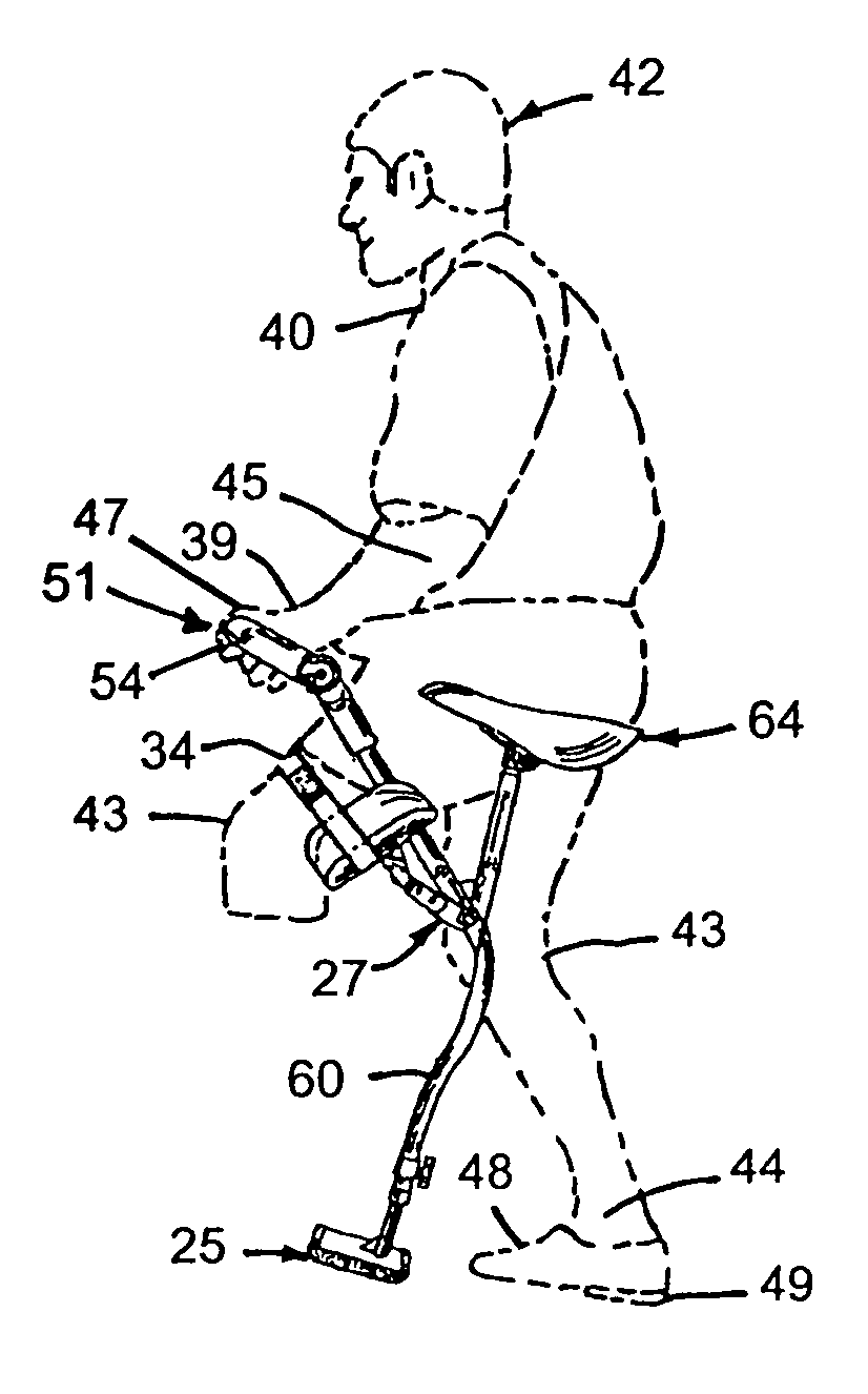 Ergonomically designed walker