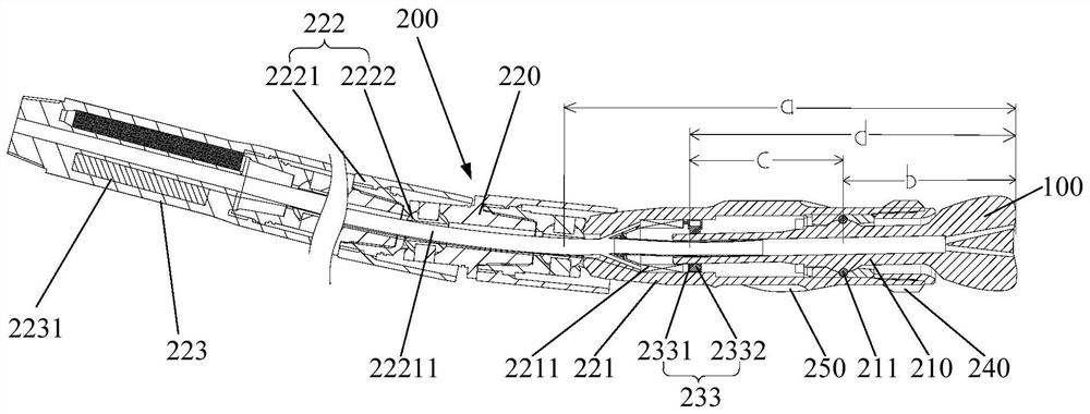 Short-radius controllable trajectory drilling tool