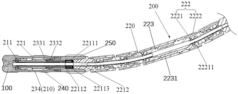 Short-radius controllable trajectory drilling tool