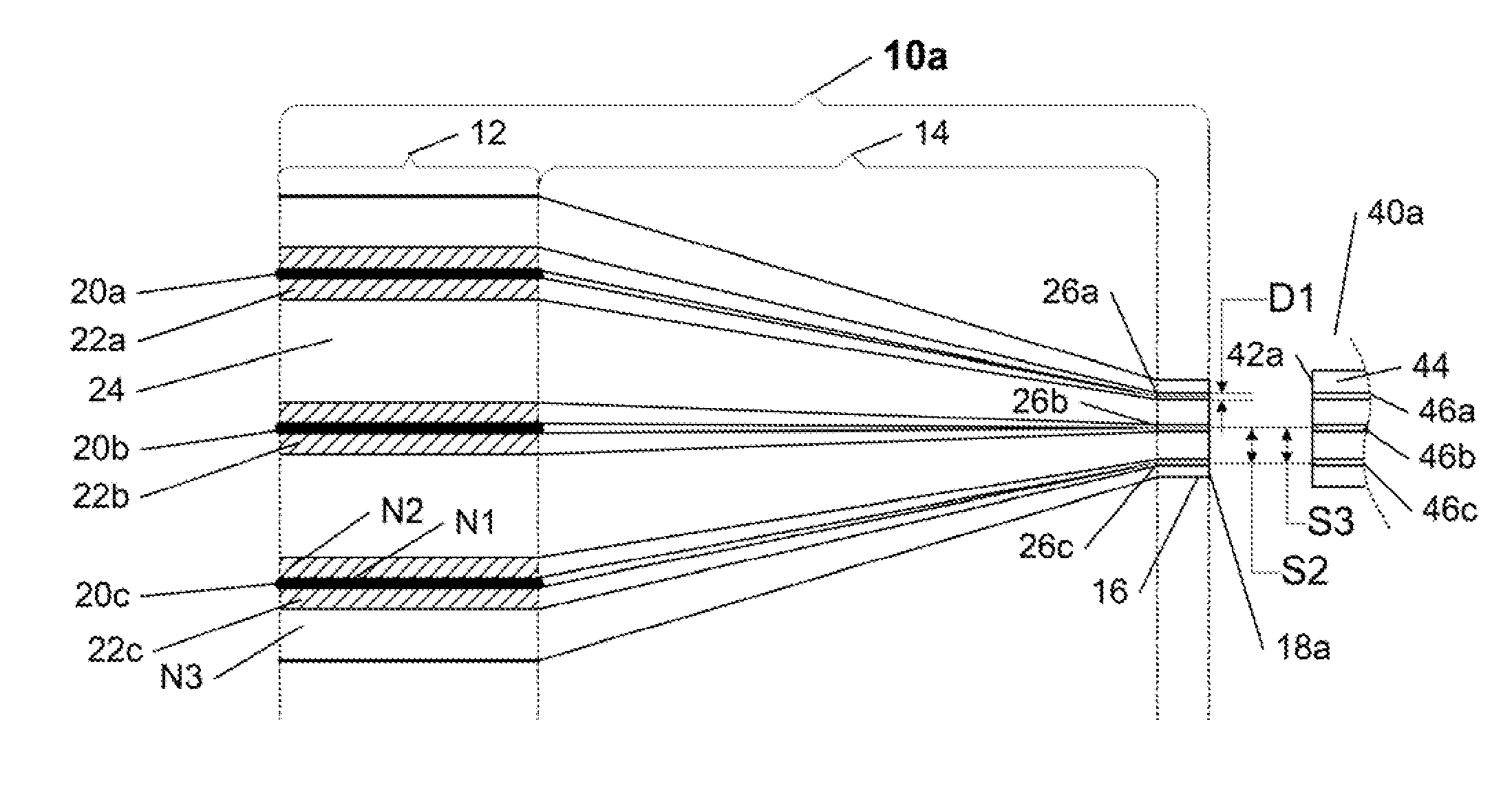 Optical fiber coupler array