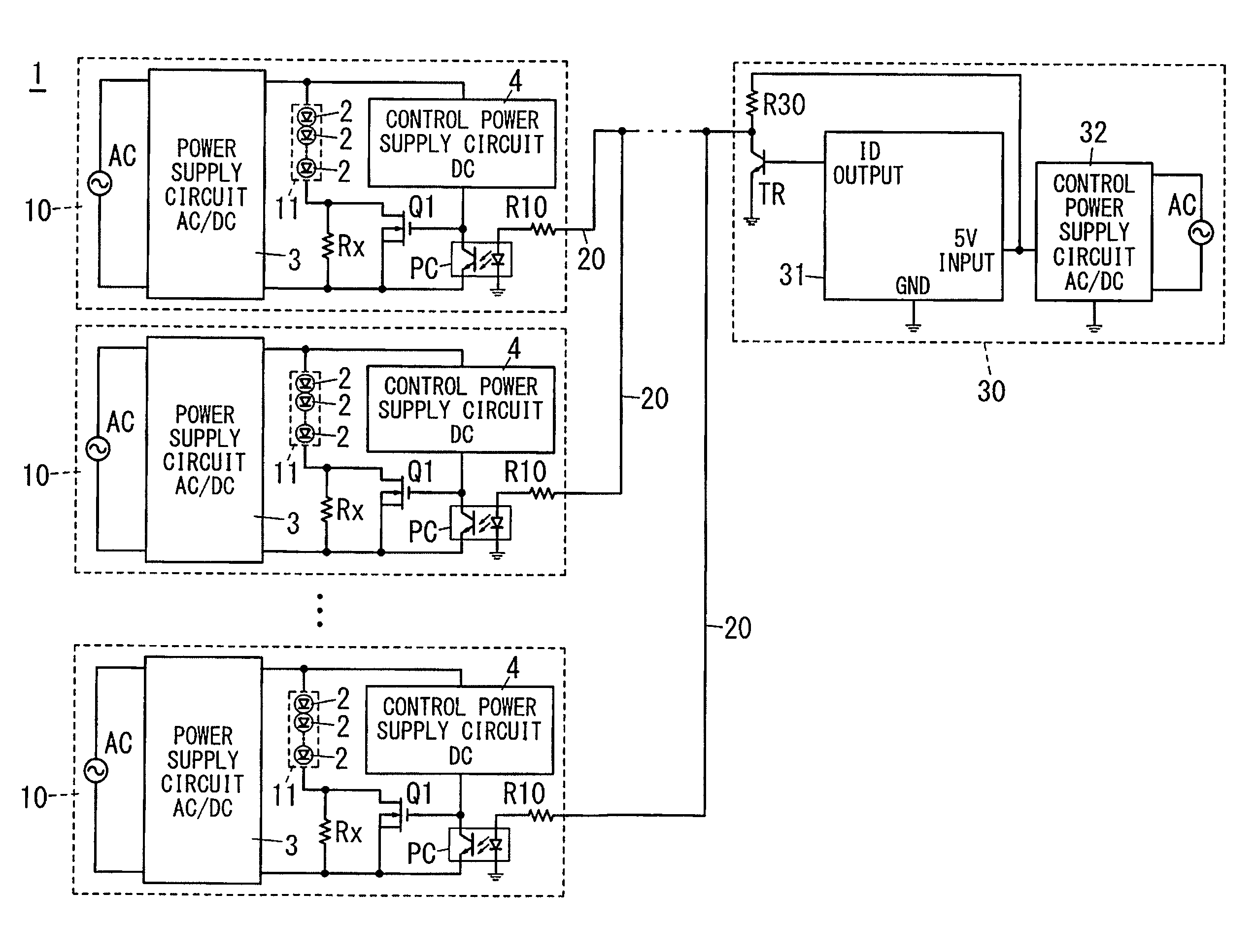 Lighting apparatus for visible light communication, and visible light communication system using the apparatus