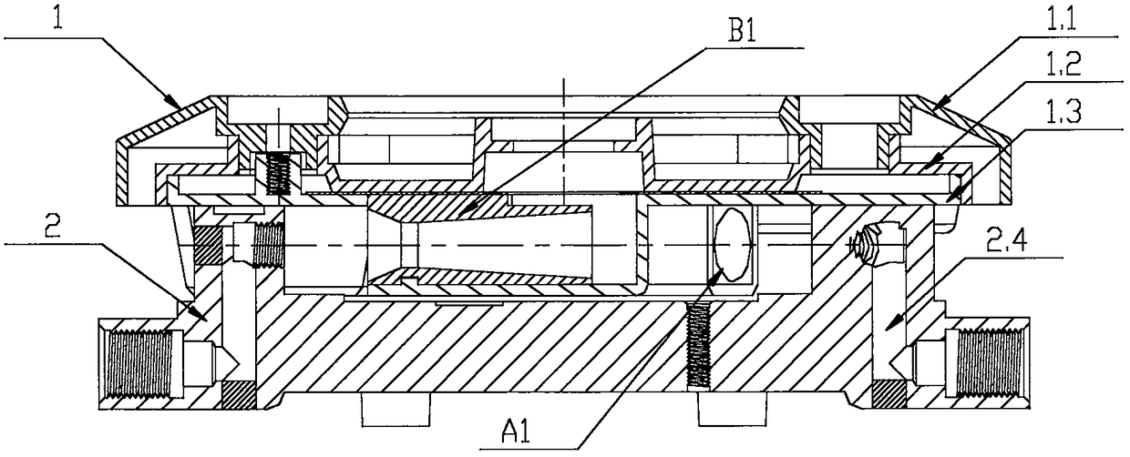 Upper air inlet combustor and gas stove equipped with upper air inlet combustor