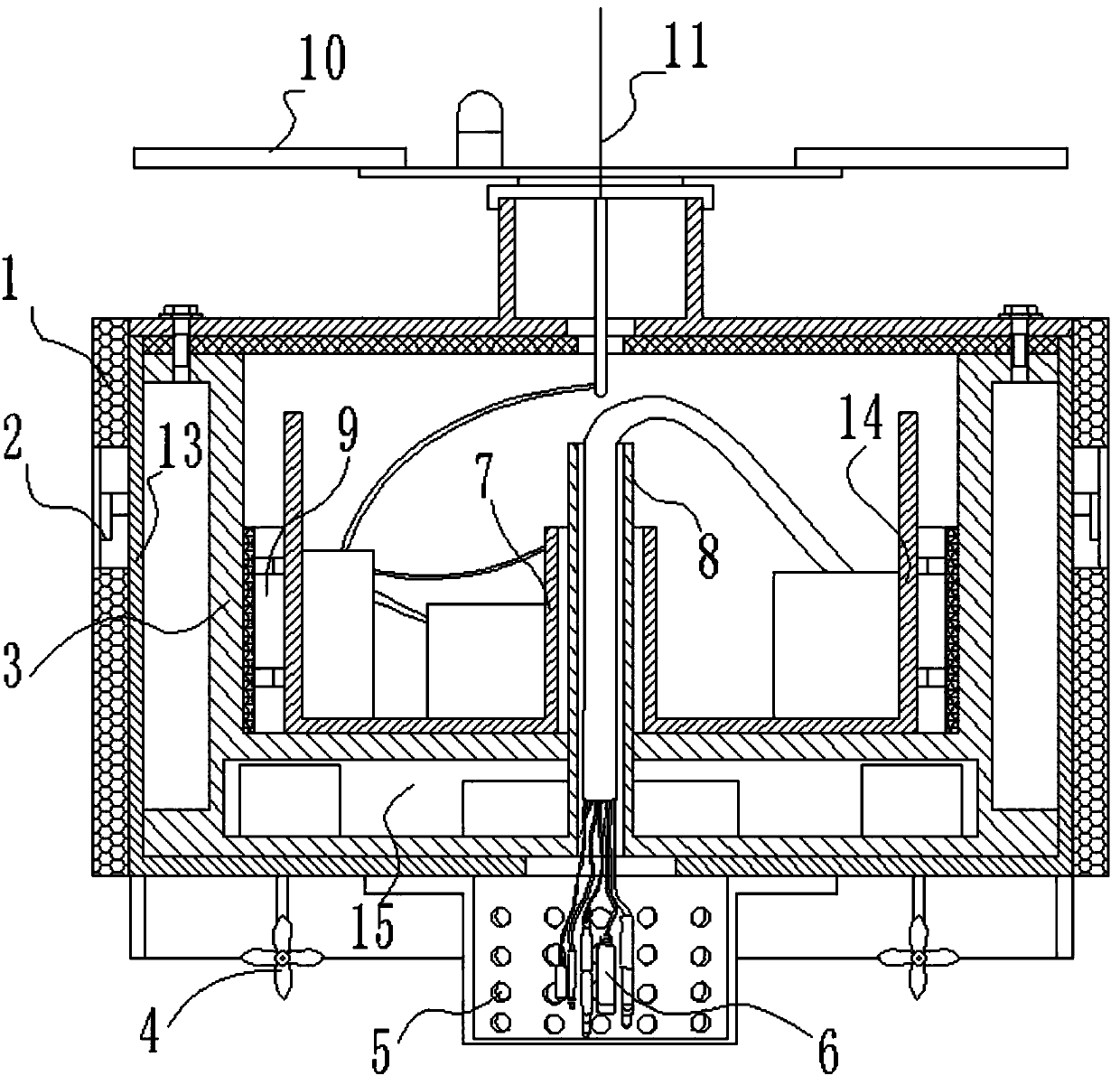 River water quality floatation monitoring device