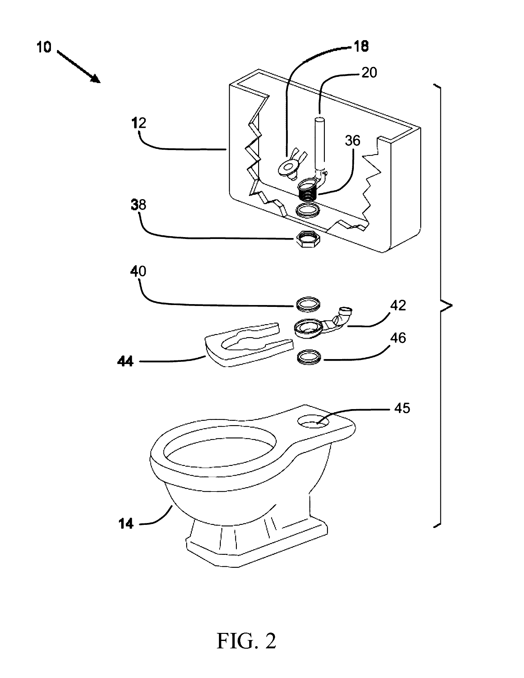 Device for venting odors from a toilet bowl