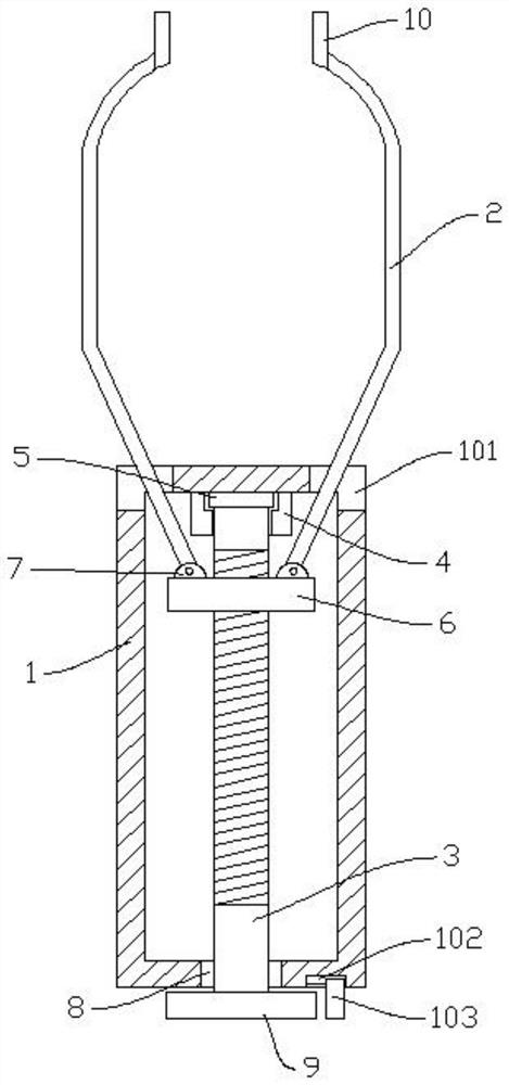 Handheld forge piece clamping device for machining