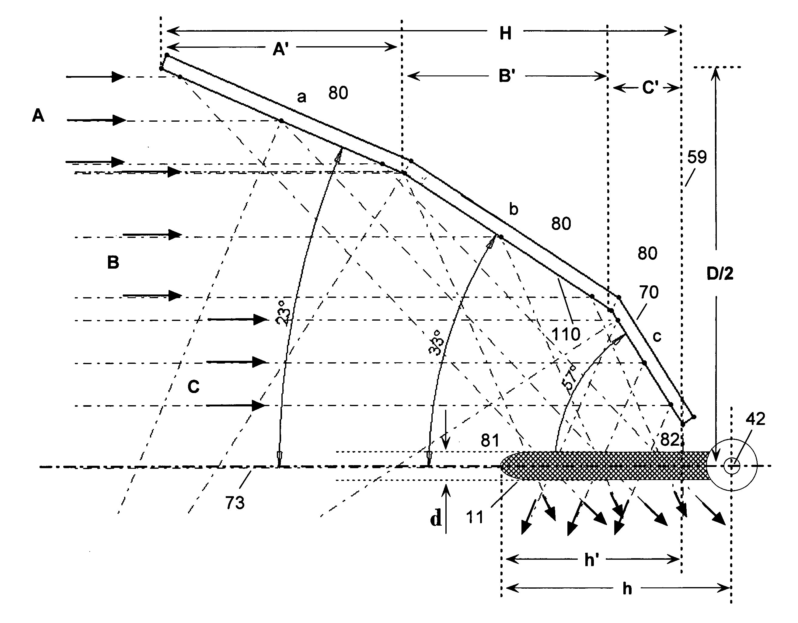 Solar receiver and associated energy conversion apparatus