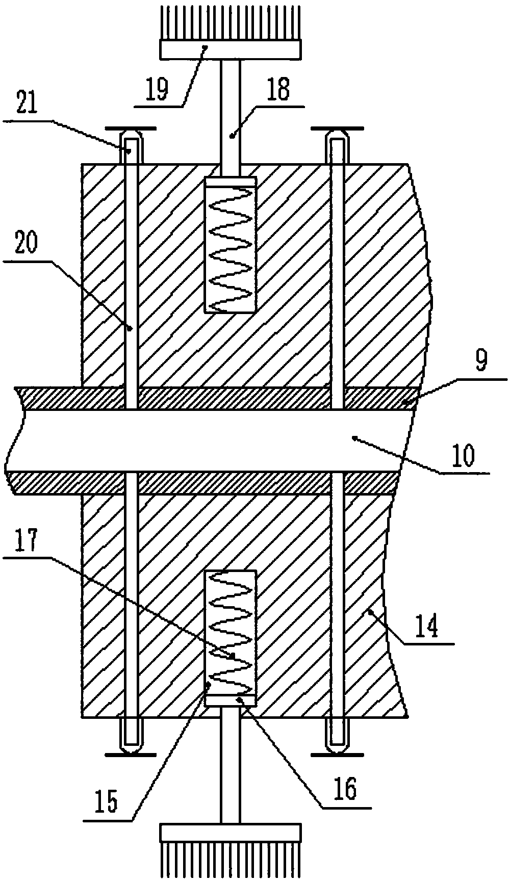 Disinfecting and sterilizing device for washing machine