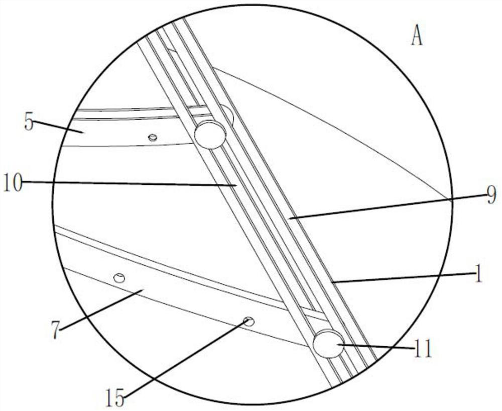 Multi-structure staggered modeling reverse hanging installation design structure for ultra-large space venue