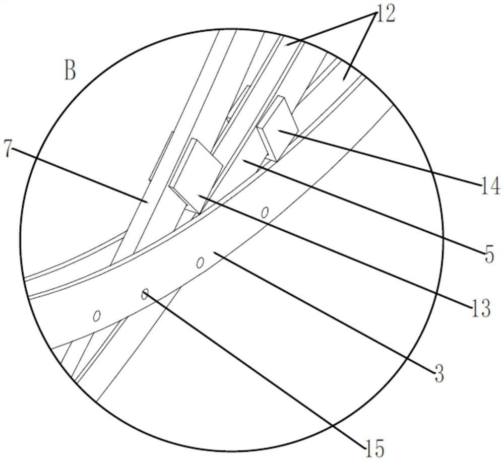 Multi-structure staggered modeling reverse hanging installation design structure for ultra-large space venue