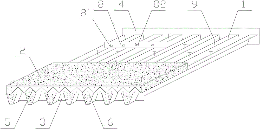 Bridge Deck System with Corrugated Plate and Steel Formwork Integrated Structure and Its Construction Technology