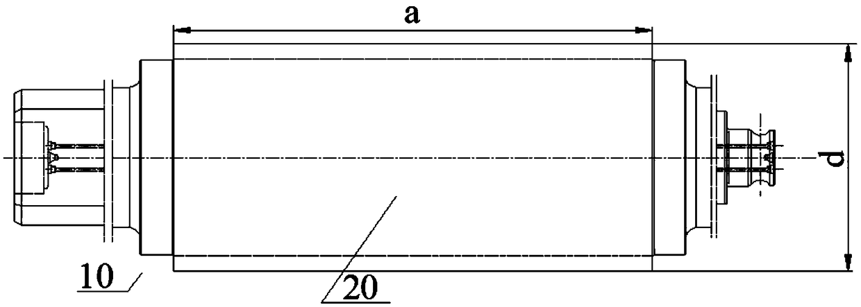 Hot roller supersonic spraying surface repair pretreatment method