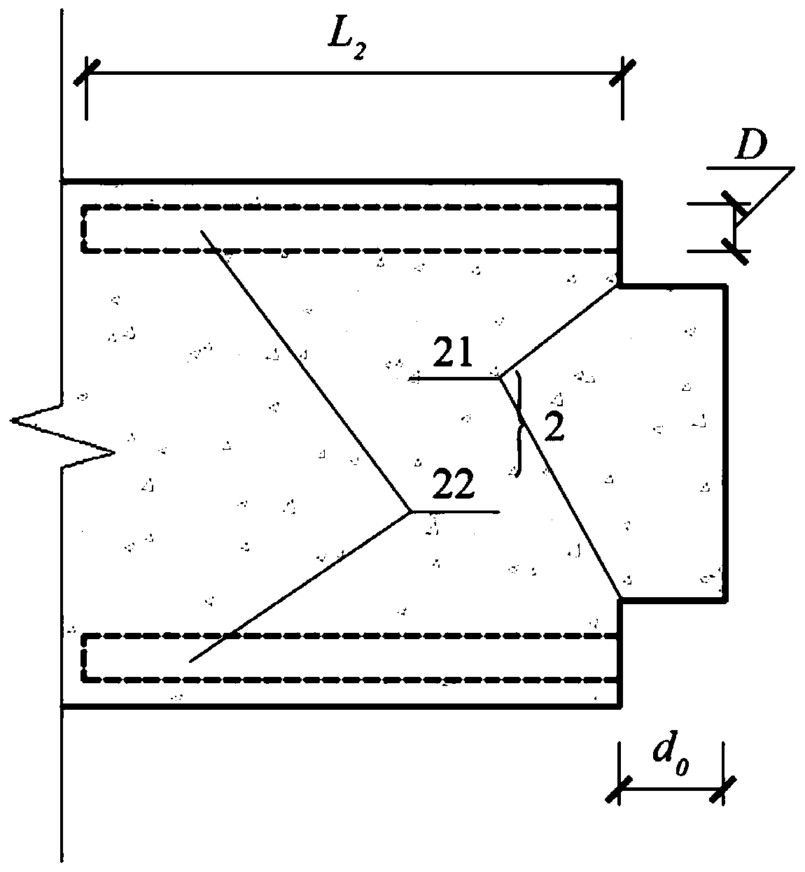 Welding construction method of cement-based material applied to composite concrete structure