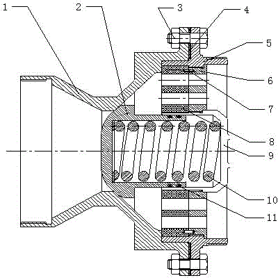 Automatic anti-backfire device for pasty propellant rocket motor