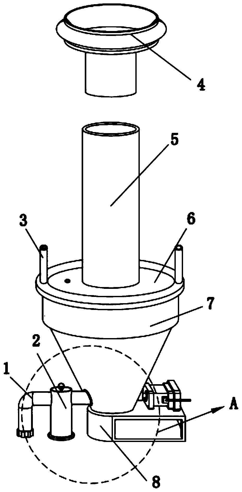 A plastic film blowing machine