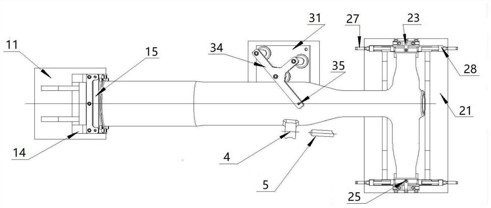 A jig for processing lug holes of the outer cylinder of the landing gear buffer