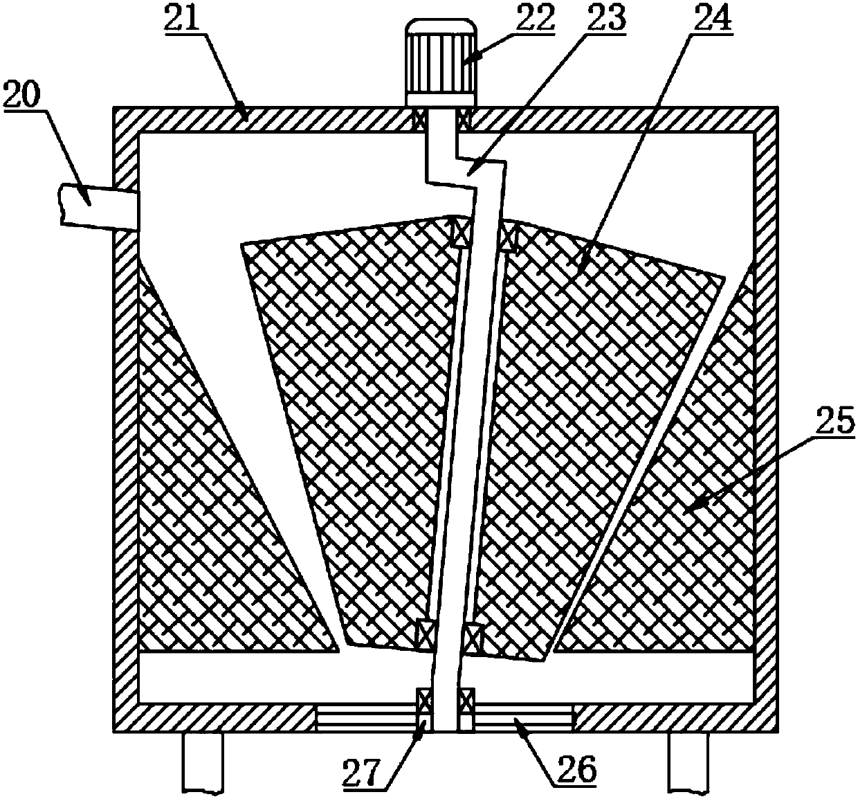 Anti-clogging sand screening and crushing device for municipal construction