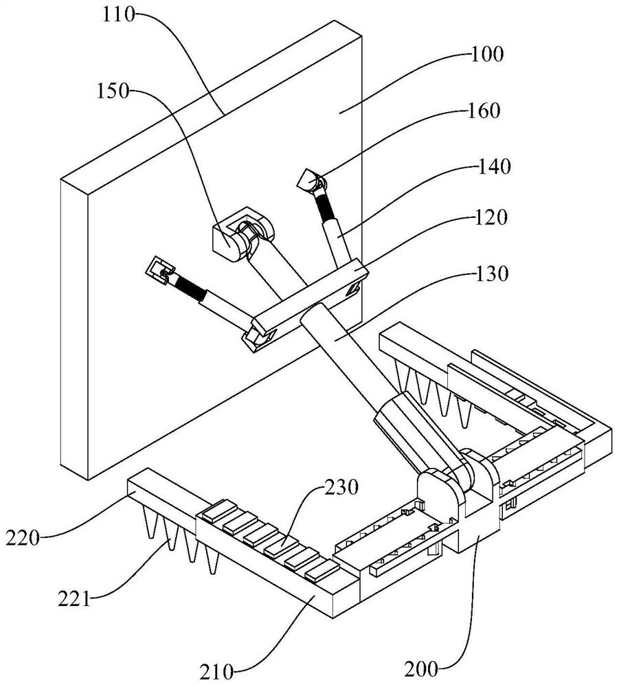 Building formwork supporting device