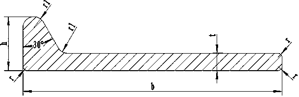 Ball flat steel double hole die extrusion molding method