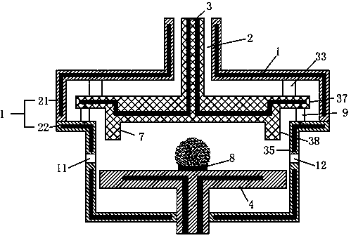 MPCVD (microwave plasma chemical vapor deposition) device