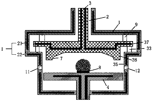 MPCVD (microwave plasma chemical vapor deposition) device