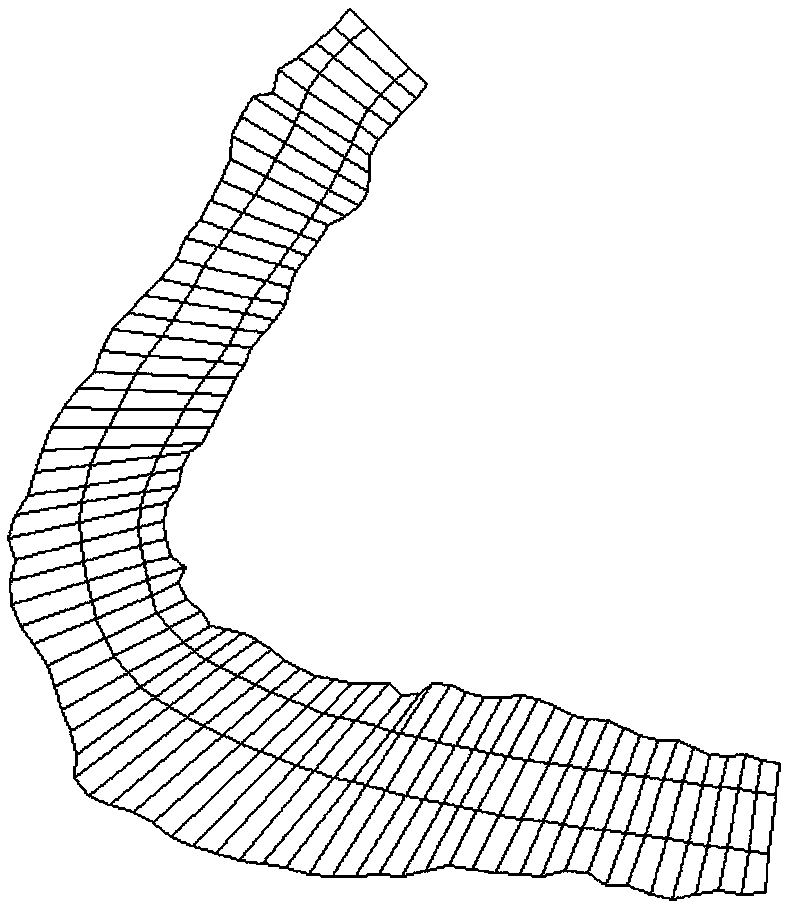 Digital terrain generation method for branchless river