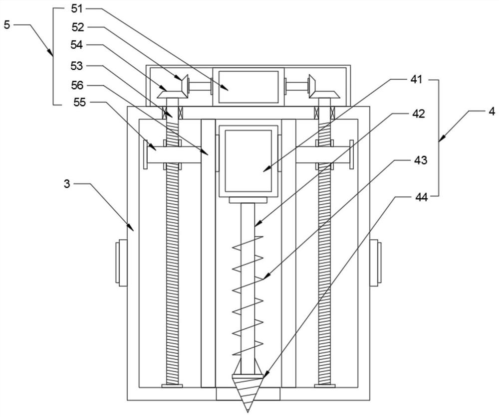 Rock stratum punching device for deep hole blasting