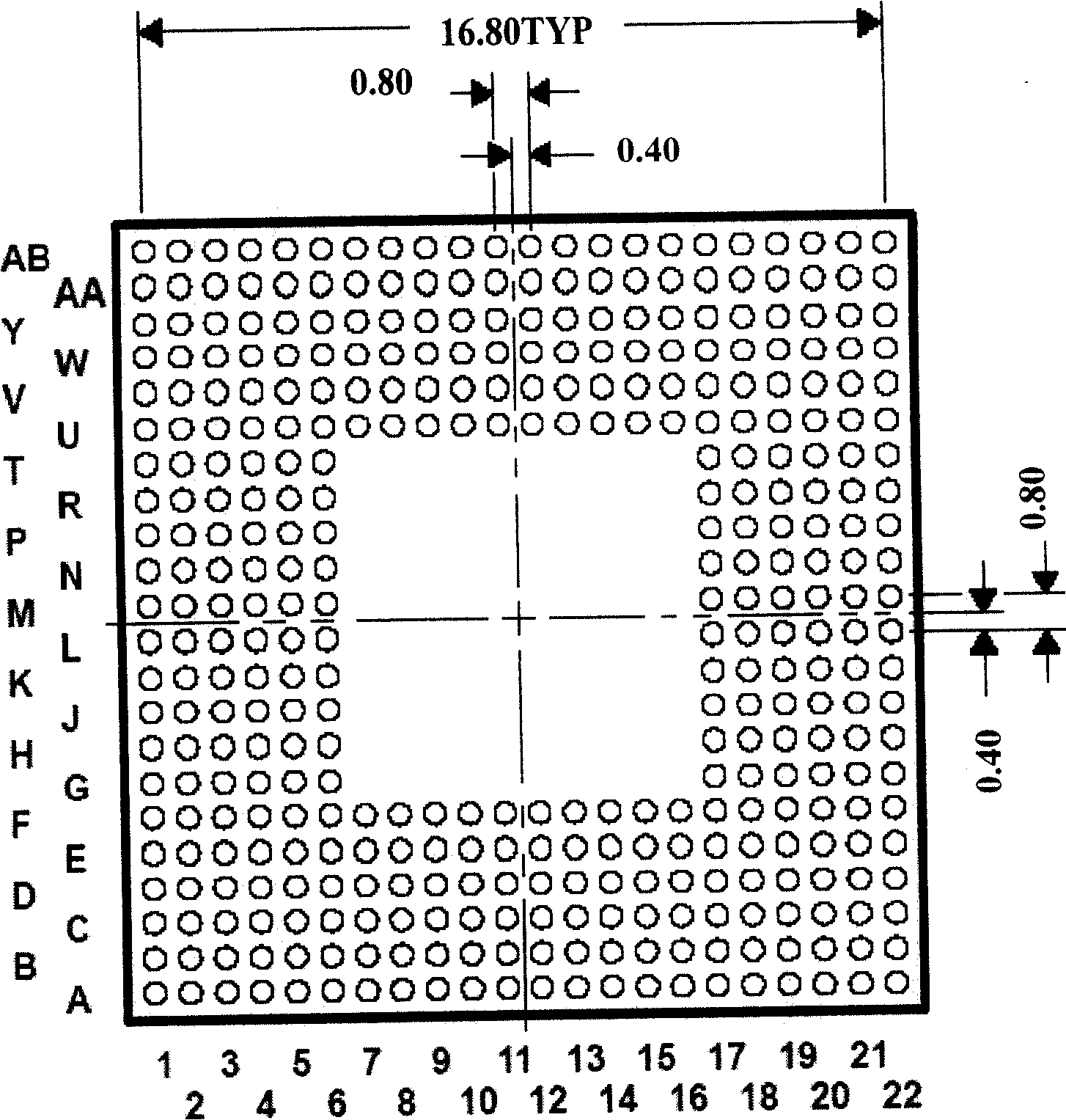 High-density BGA printed circuit board wiring method