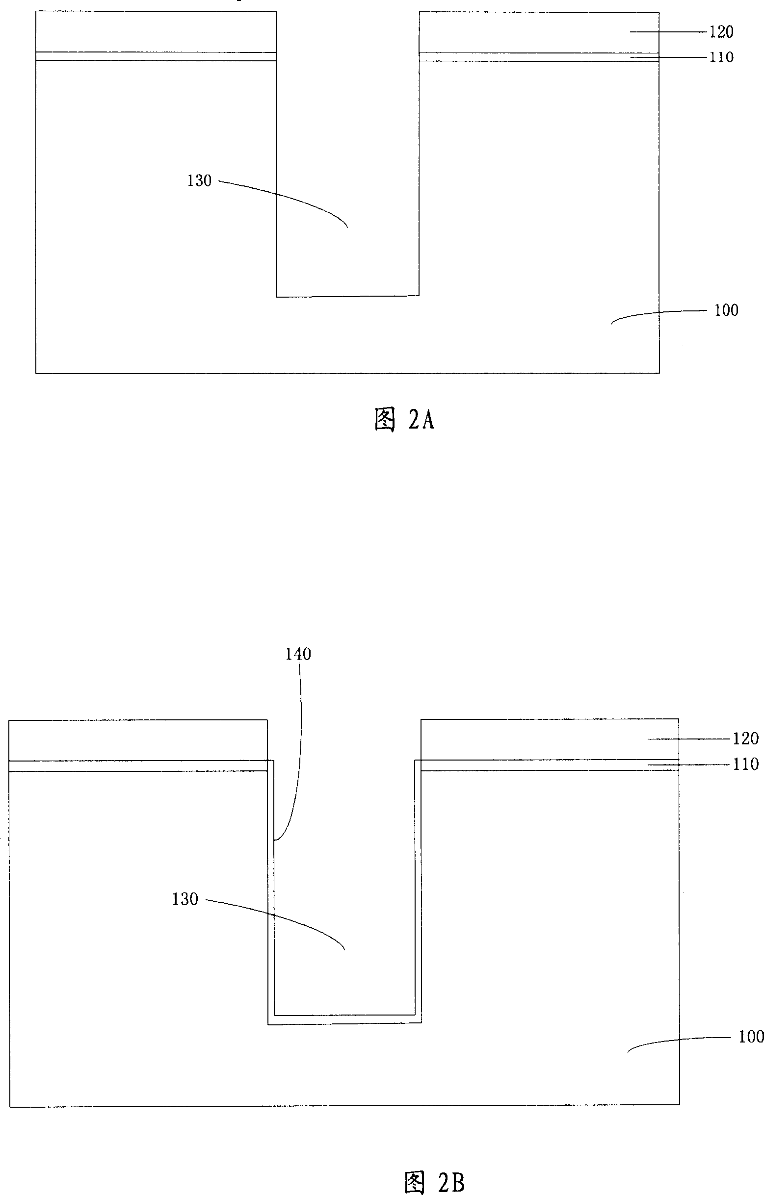 Method for forming shallow groove separation structure and shallow groove separation structure