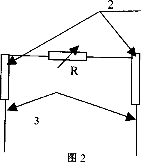 Flux measuring method based on negative resistance property and resistance flowmeter